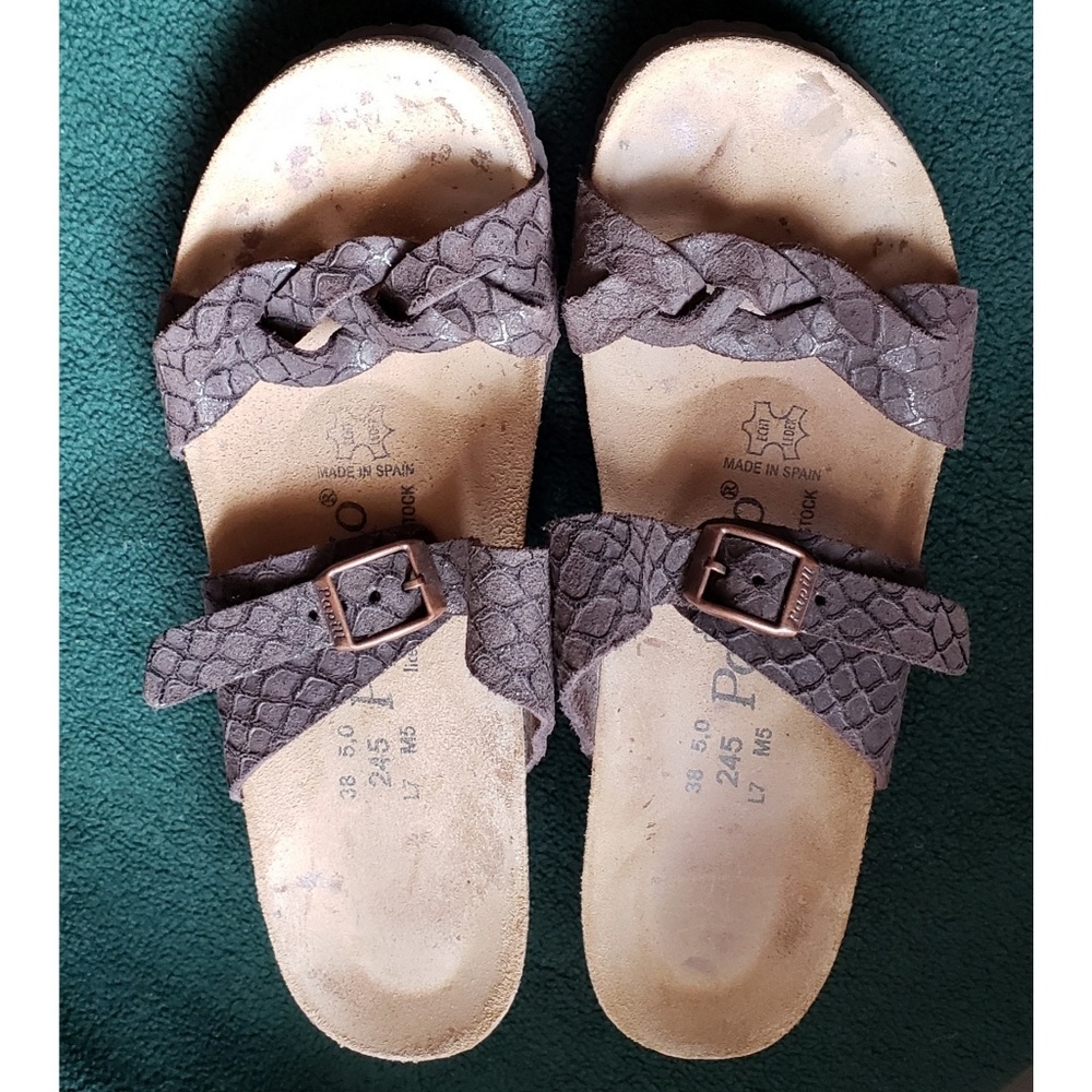 Papillio- birkenstock mermaid scale sandals